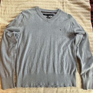 Light Blue Tommy Hilfiger V-neck sweater